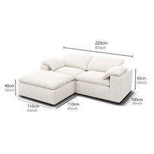 Kumo Modular Sofa – 2-Seater with Ottoman