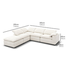 Kumo Corner Sofa with Ottoman – 4-Seater, Layout C