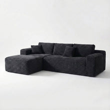 Umi L-Shaped Modular Sofa – Black