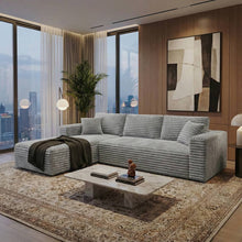 Umi L-Shaped Modular Sofa – Gray