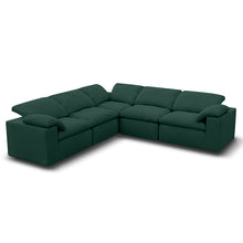 Kumo L-Shaped Corner Sofa – 5-Seater – Green