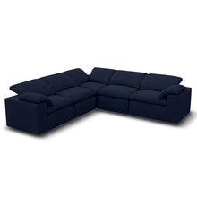 Kumo L-Shaped Corner Sofa – 5-Seater – Blue