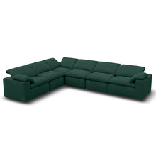 Kumo L-Shaped Corner Sofa – 6-Seater – Green