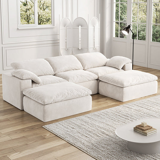Kumo Modular Sofa – 3-Seater with 2 Ottomans